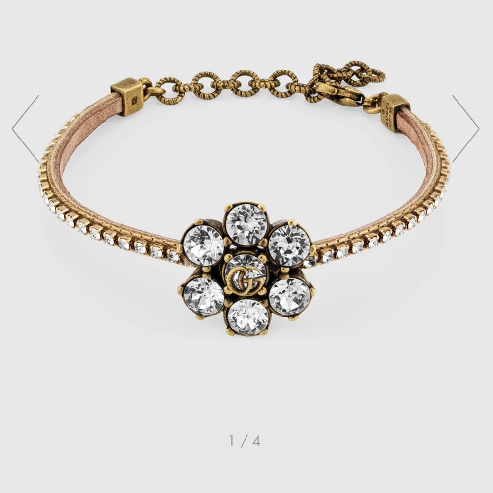 CRYSTAL DOUBLE G BRACELET